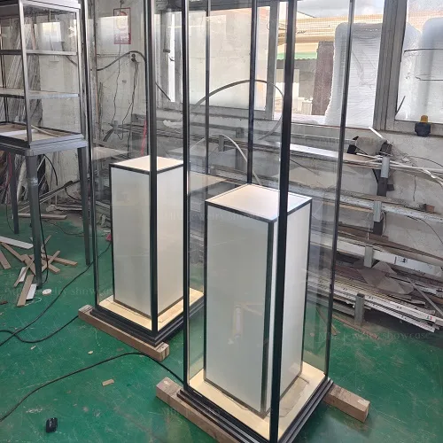 古董展示柜 不锈钢玉器收藏陈列高柜 厂家直供