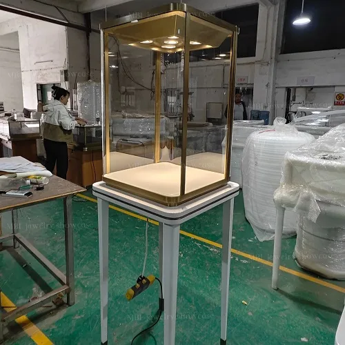 高端双色珠宝展柜定制 轻奢珠宝展示柜厂家