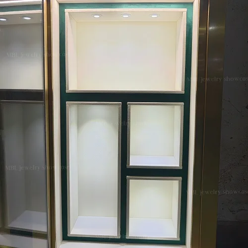 嵌入式墙体名表橱窗展柜 轻奢玻璃手表展示柜 珠宝展柜源头工厂定制