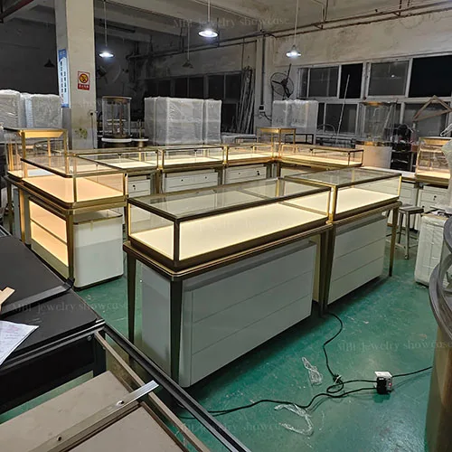 多功能组合珠宝柜台 源头工厂一站式珠宝展柜定制方案