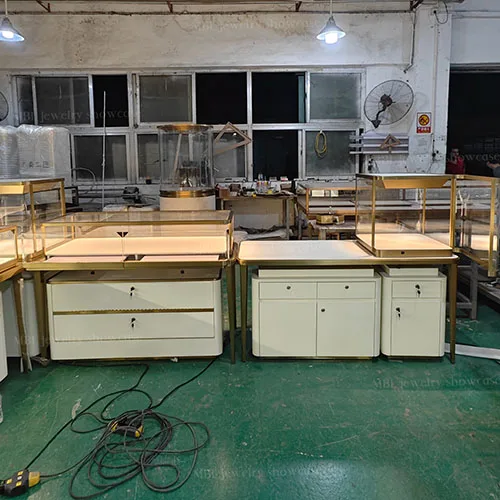 多功能组合珠宝柜台 源头工厂一站式珠宝展柜定制方案