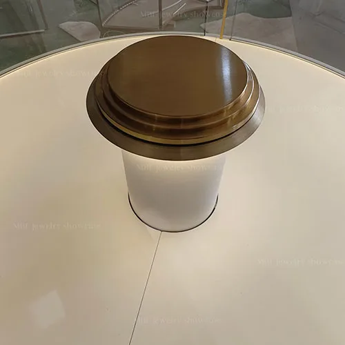 圆形轻奢珠宝中岛柜 打造门店视觉C位的高奢首饰展柜