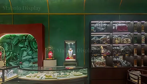 贵州壹玺珠宝二分店 | 新中式轻奢珠宝展柜落地