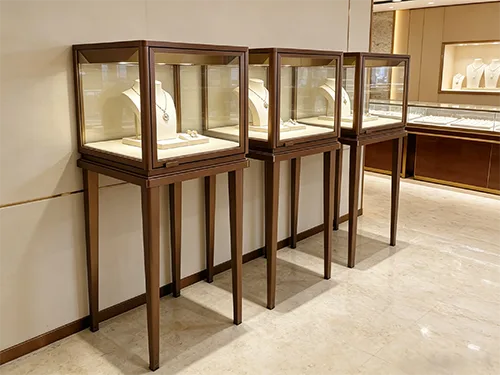 小巧轻奢珠宝立式高柜 小面积店铺专用珠宝展示柜 源头工厂定制