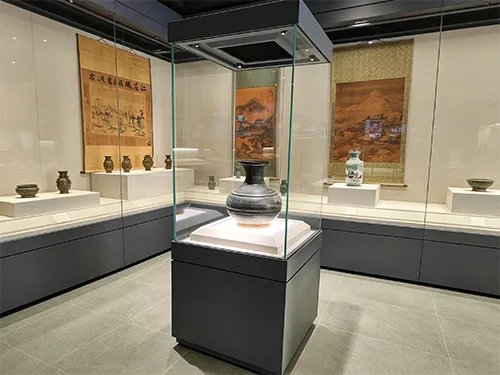 博物馆独立式方柜｜高立方形低反射玻璃文物展柜 青铜器陶器专用定制款