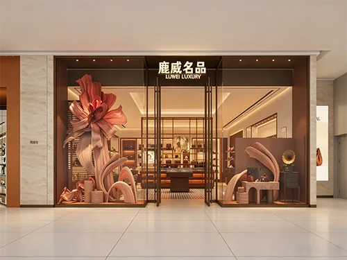 鹿威名品 | 高端奢侈品店设计_精品珠宝店空间设计展柜定制案例