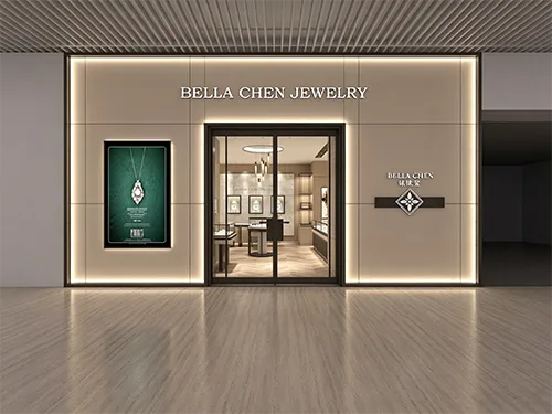 实用与质感并存:Bella Chen珠宝店设计+一体化展柜解决方案